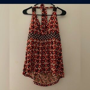 Apt. 9 Red and Black Halter Top